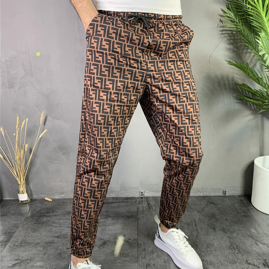 New Casual Pants Tide Brand Men's Personalized Printed Sports Pants Casual Pants