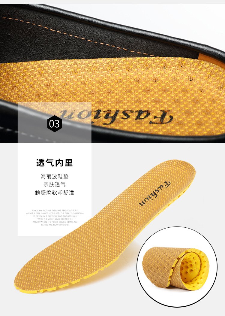 Men's new breathable semi-slippers, leather sandals and slippers, driving lazy shoes