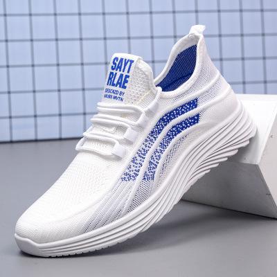 Men Sneakers Fashion Breathable Lace Up Mesh Shoes Comfortable Vulcanize Shoes Light Sneakers for Men