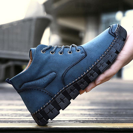 Man's Leather Ankle Shoes Soft Boots