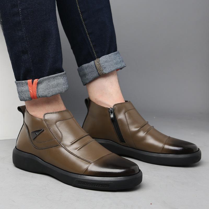 Italian handmade leather men's boots