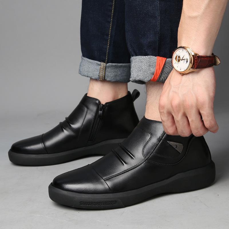 Italian handmade leather men's boots