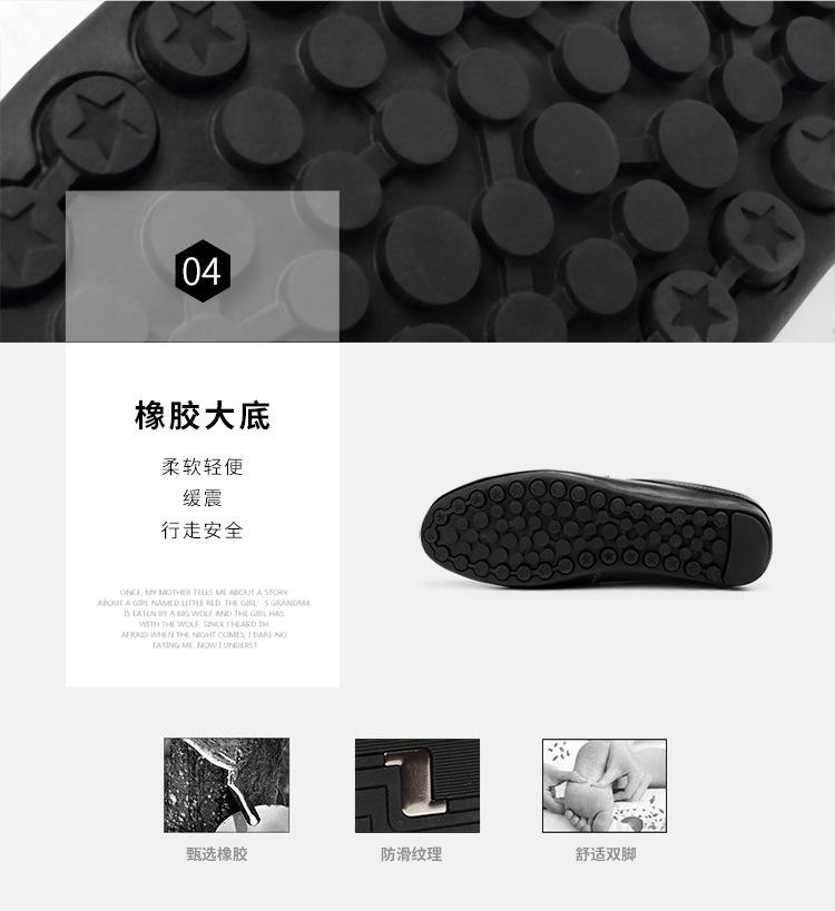 Men's new breathable semi-slippers, leather sandals and slippers, driving lazy shoes