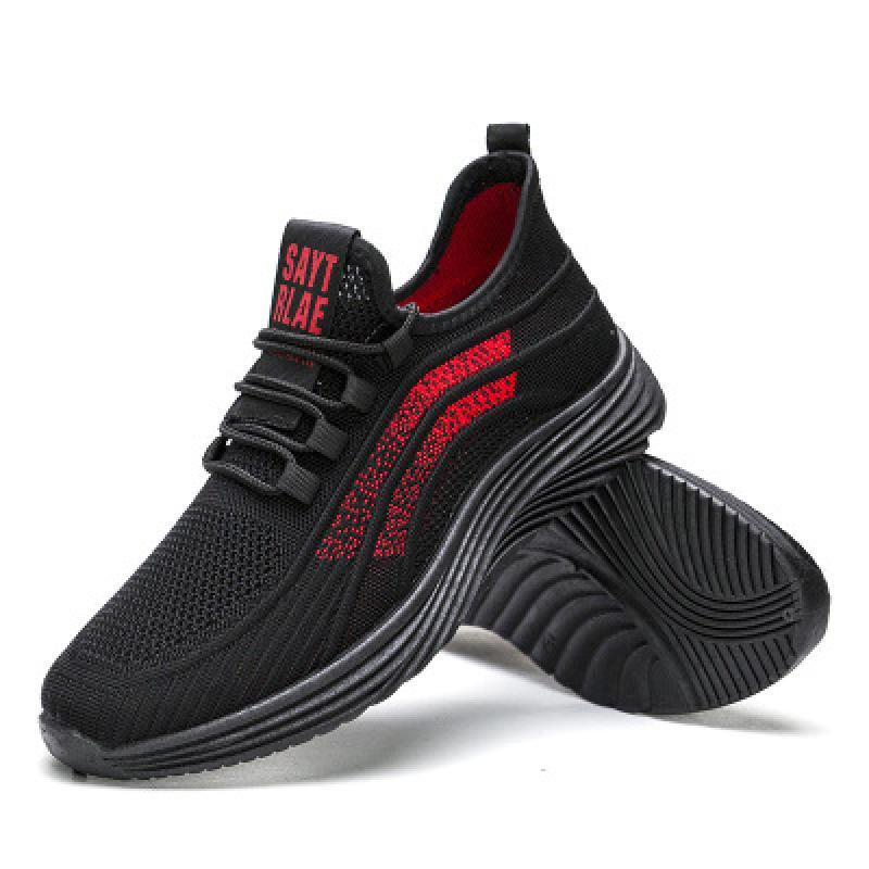 Men Sneakers Fashion Breathable Lace Up Mesh Shoes Comfortable Vulcanize Shoes Light Sneakers for Men